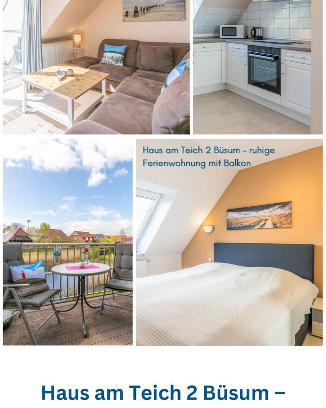 🌿🏡 Haus am Teich 2 Büsum – ruhige Ferienwohnung mit Balkon –&hellip;