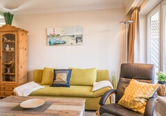 Wohnzimmer mit Sofa-Appartementhaus Meeresbucht Whg. 1 - Ferienhaus / Ferienwohnung Büsum - 3