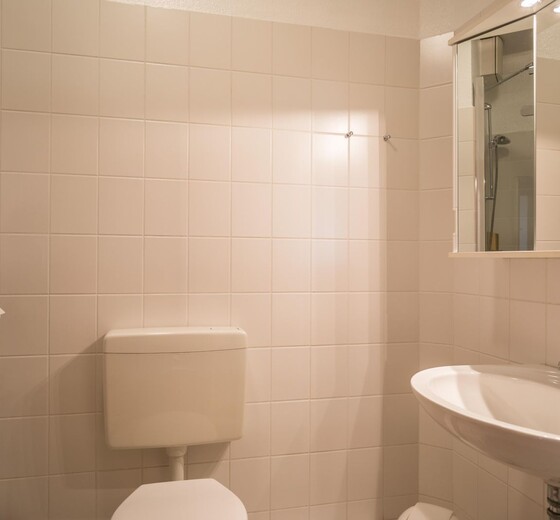 Badezimmer mit Toilette-Haus Kattegat, Whg. 1 - Ferienhaus / Ferienwohnung Büsum -  12