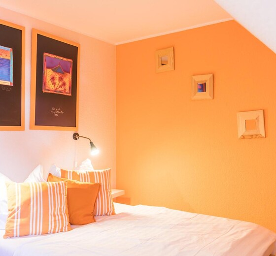 Schlafzimmer 3 mit 140er Bett-Haus Wassermann 21b - Ferienhaus / Ferienwohnung Büsum -  25