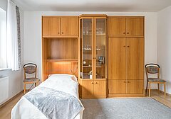 Wohnzimmer mit Schrankbett-Haus Kattegat, Whg. 1 - Ferienhaus / Ferienwohnung Büsum - 5