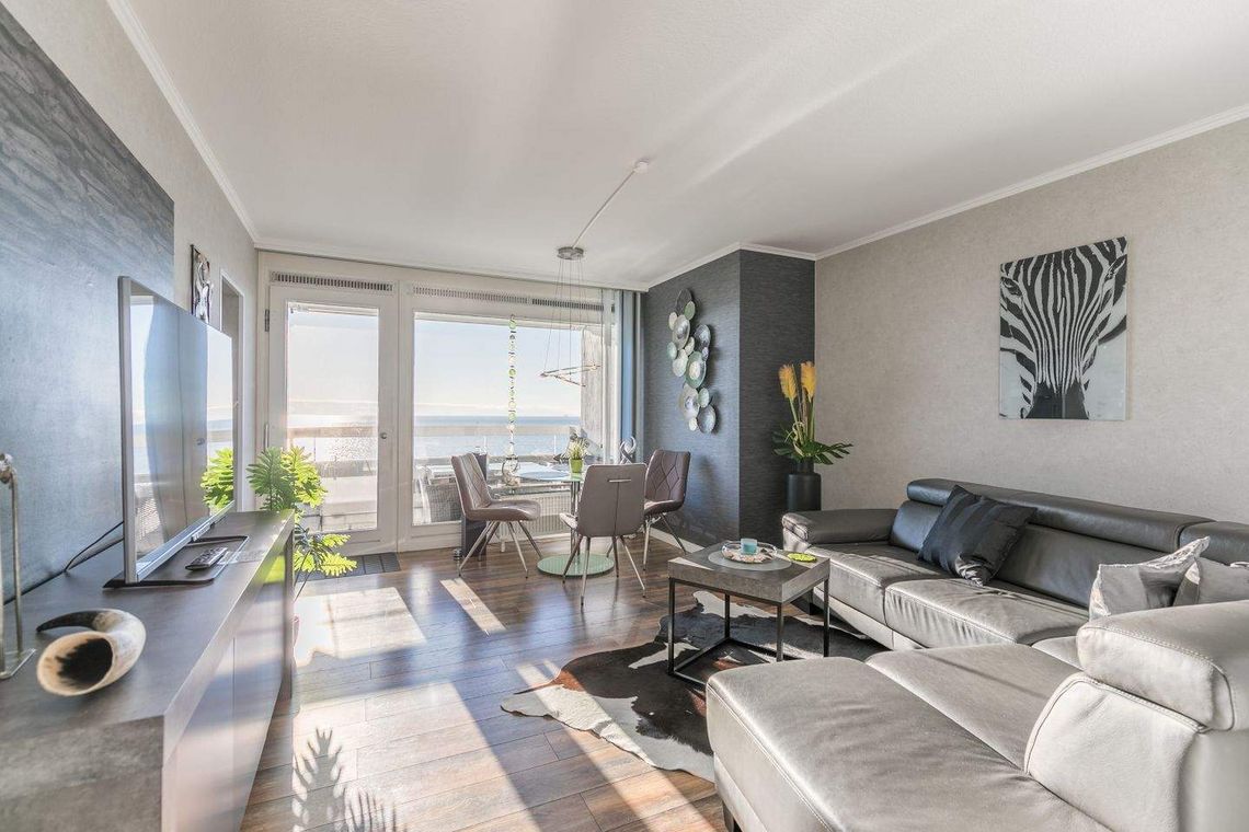 Blick in ein modernes Wohnzimmer in Büsum