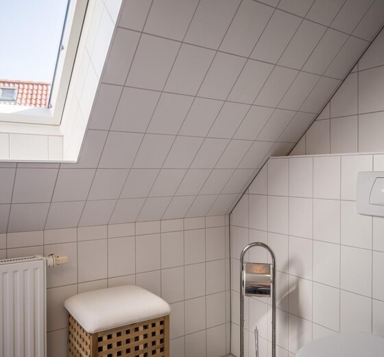 Badezimmer mit Toilette und Dusche-Haus Marlies - Ferienhaus / Ferienwohnung Büsum -  19