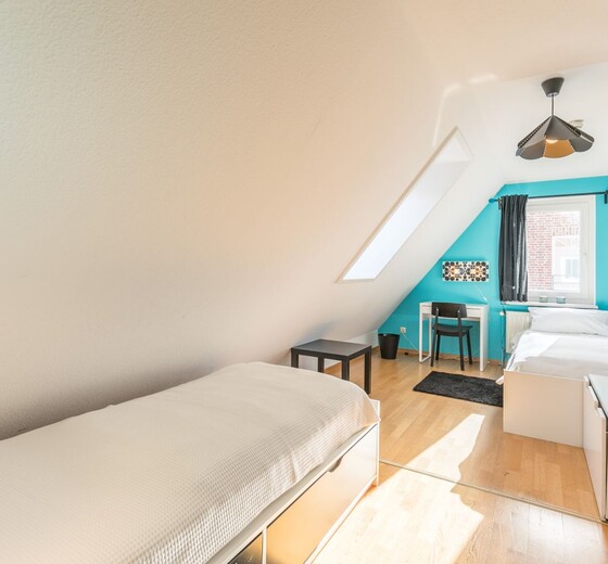 Schlafzimmer 4 mit Einzelbett-Haus Wassermann 21a - Ferienhaus / Ferienwohnung Büsum -  26