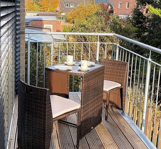 Ausblick vom Balkon-Wohnung Senator, 1.OG - Ferienhaus / Ferienwohnung Büsum -  11