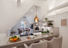 Sitzgelegenheit Küche-WOLKEN.NEST Penthouse-Suite- Ferienhaus / Ferienwohnung Büsum - 4