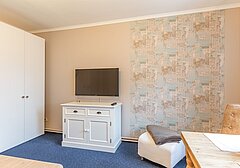 Wohnzimmer mit TV-Haus Alleestraße 37, Wohnung 1, 1. OG - Ferienhaus / Ferienwohnung Büsum - 5