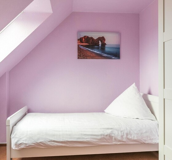 Schlafzimmer 2 mit Einzelbett-Theodor-Storm-Haus, Whg. 17 - Ferienhaus / Ferienwohnung Büsum -  14
