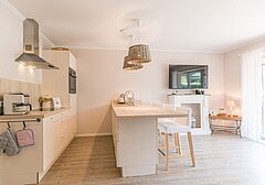 Küche / Küchenzeile-Haus Oberdeck, Whg. Büsumer Deich - Ferienhaus / Ferienwohnung Büsum - 3