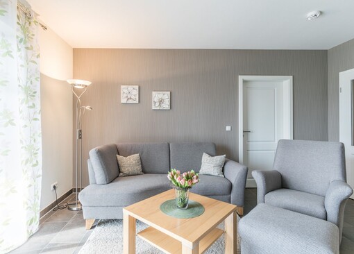 Wohnzimmer mit Sofa-Hafenresidenz, Whg. 1.2 - Ferienhaus / Ferienwohnung Büsum - 1