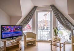 Wohnzimmer mit TV-Haus Kattegat, Whg. 2- Ferienhaus / Ferienwohnung Büsum - 4