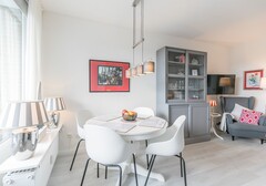 Wohnzimmer mit Esstisch-Nordseekante Whg. 503, App. Fiete - Ferienhaus / Ferienwohnung Büsum - 3