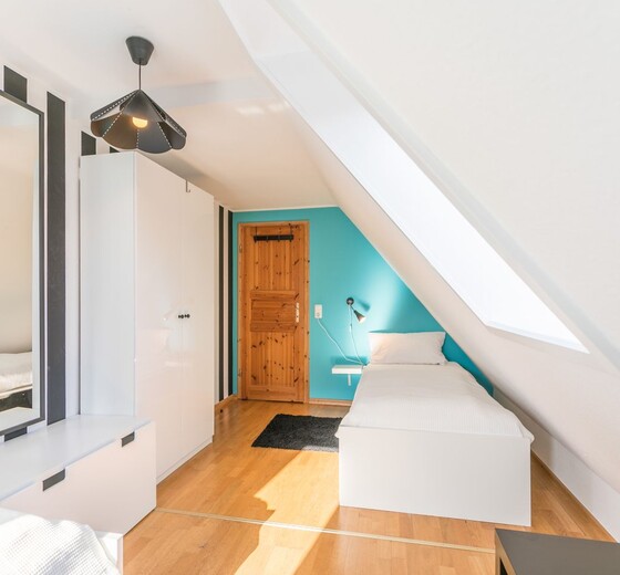Schlafzimmer mit Einzelbetten-Haus Wassermann 21a - Ferienhaus / Ferienwohnung Büsum -  28