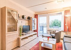 Wohnzimmer mit TV-Am Altenhof Whg. 5 - Ferienhaus / Ferienwohnung Büsum - 3