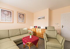 Wohnzimmer mit Sofa-Butendörp Whg. 1 - Ferienhaus / Ferienwohnung Westerdeichstrich - 3